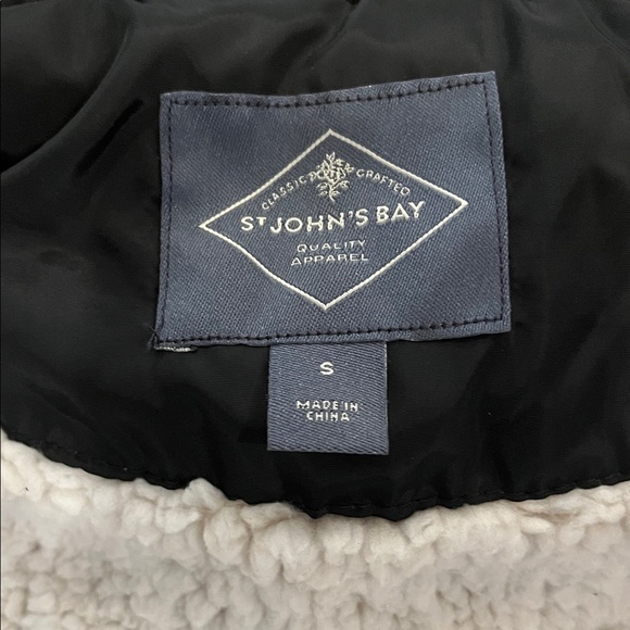 St. John's Bay Black Quilted Utility Jacket - Picture 2 of 5